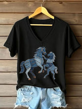 Frauen Pferd T-Shirt